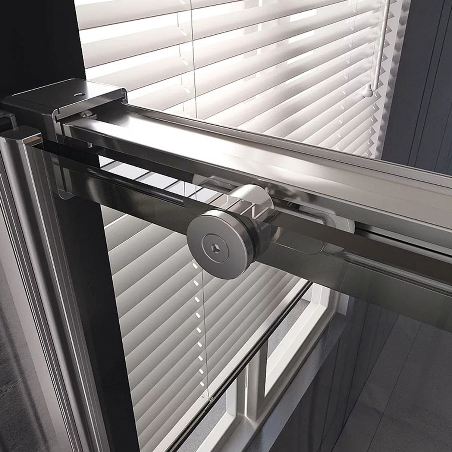 Душевая дверь Veconi (Векони) Premium Trento PTD-40CH PTD40-CH-150-01-C4 Стекло прозрачное 1500х2000х8 мм хром