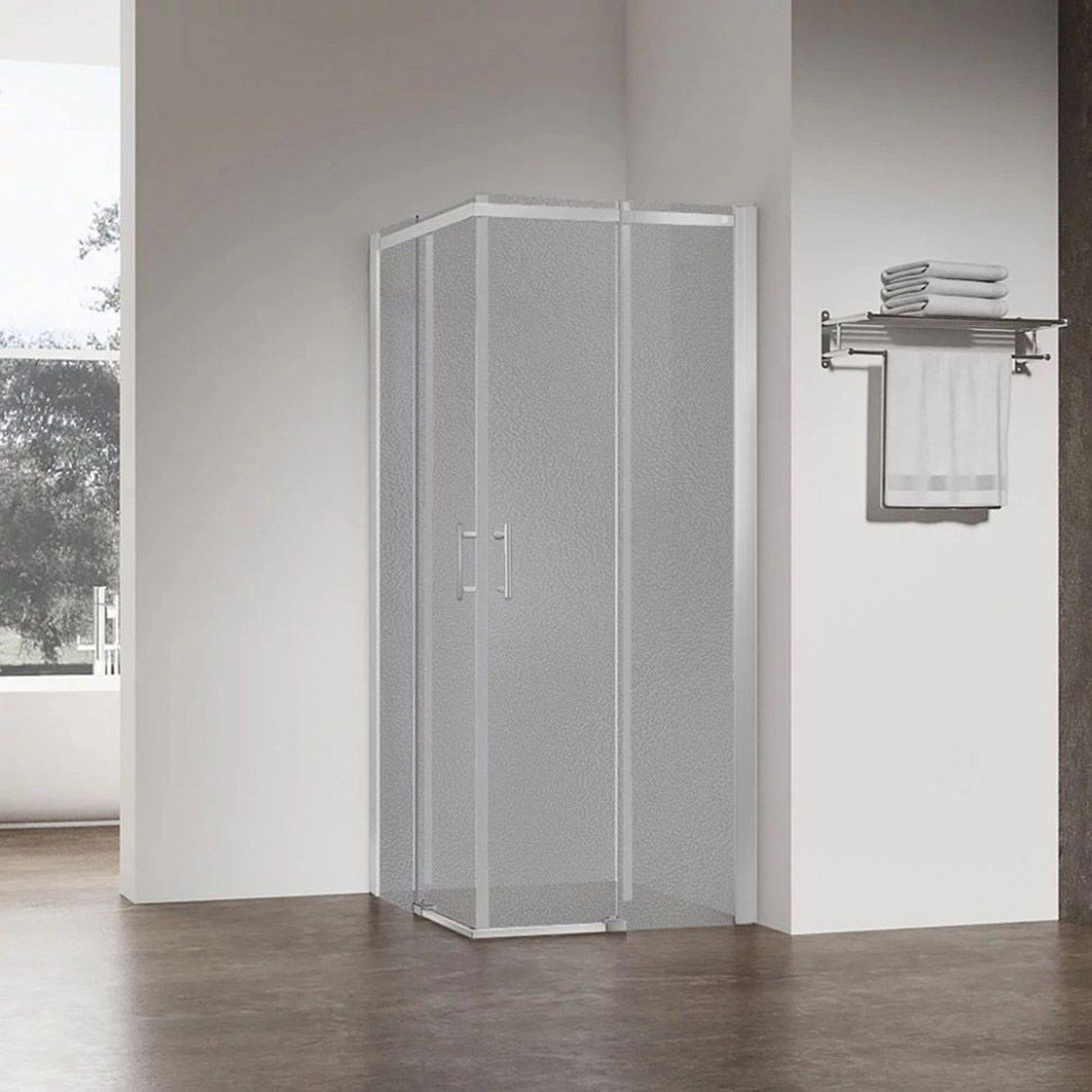 Душевой угол Veconi (Векони) Rovigo 900х900 мм (габариты площадки) стекло Pear 6 мм RV50CH-9090-02-C8