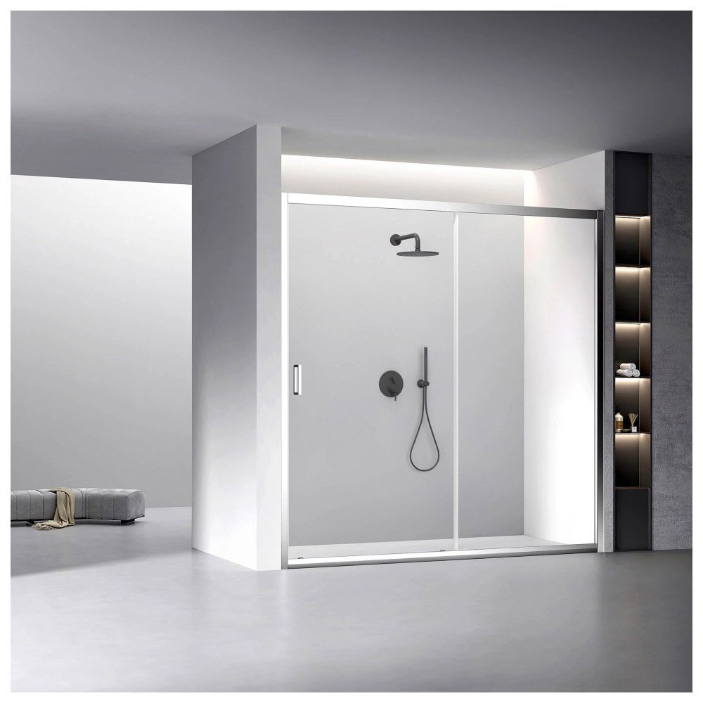 Душевая дверь Veconi (Векони) Premium Trento VN60-180-01-C5 стекло прозрачное 6 мм 1790-1825х1950 мм хром