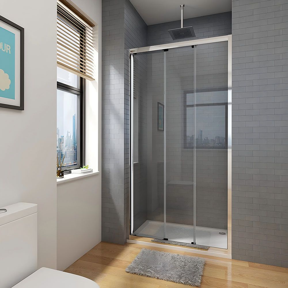 Душевая дверь Veconi (Векони) Vianno VN-28, 1200x1950 мм, Хром, стекло прозрачное 5 мм, VN28-120-01-C8