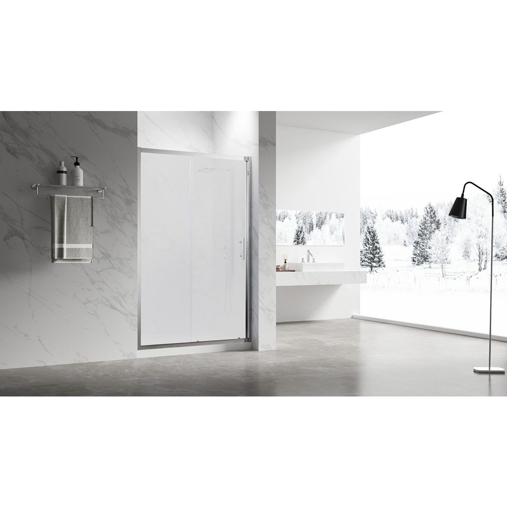 Душевая дверь Veconi (Векони) Vianno VN-55M, 1300x1950 мм, Хром, стекло матовое 6 мм, VN55M-130-07-C8