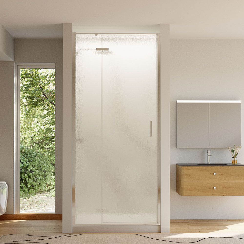 Душевая дверь Veconi (Векони) Vianno VN-73R/L, 800x1950 мм, Хром, стекло дождь 6 мм, VN73R/L-80-06-C4