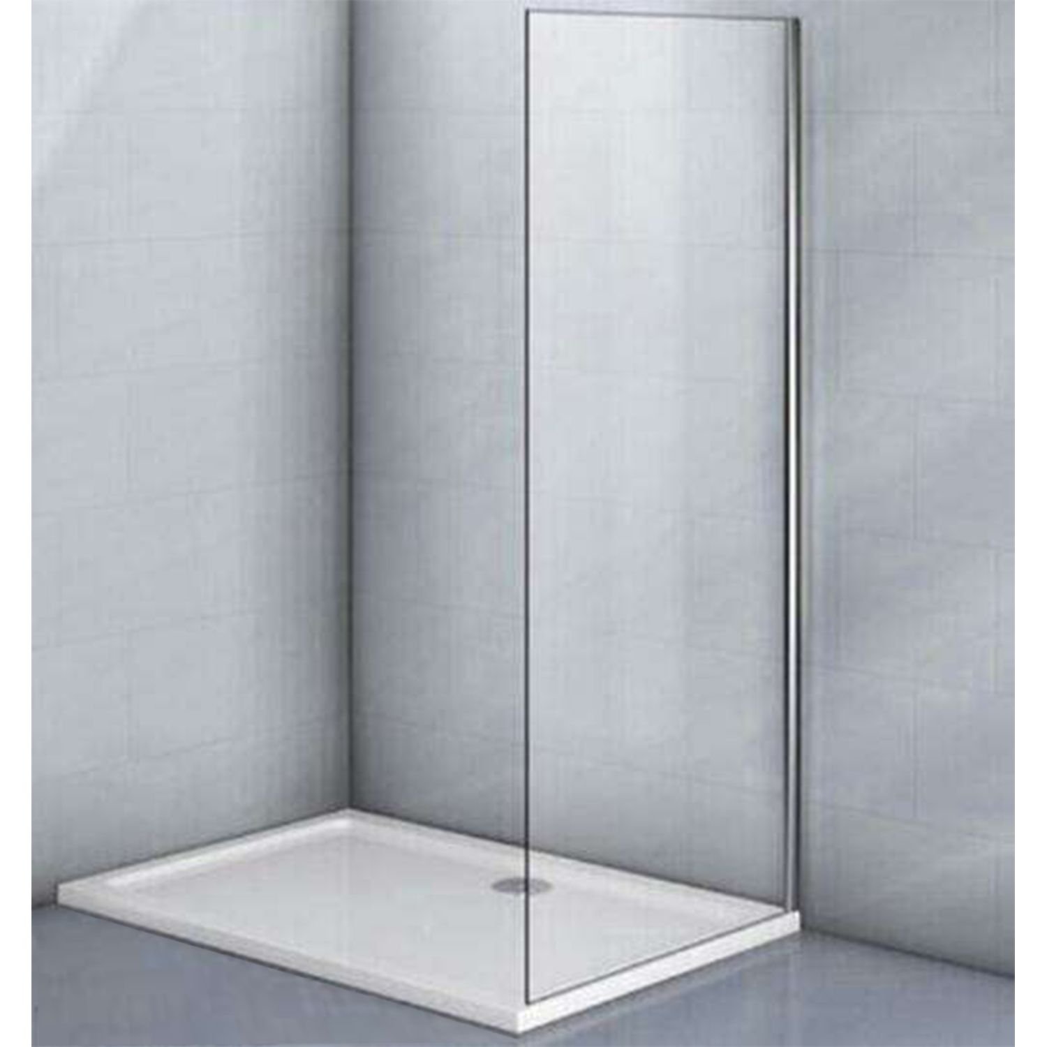 Душевая панель Veconi (Векони) Rovigo 90x195 см стекло прозрачное, хром (KP04-90-01-19C3)