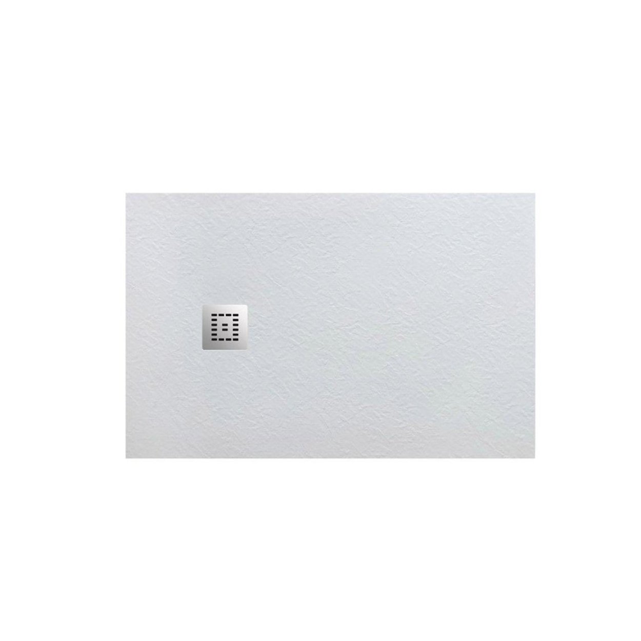 Поддон из искусственного мрамора в комплекте с сифоном с декоративной накладкой BelBagno (Бельбагно) TRAY-MR-UNO-AH-170/70-35-W-CR белый