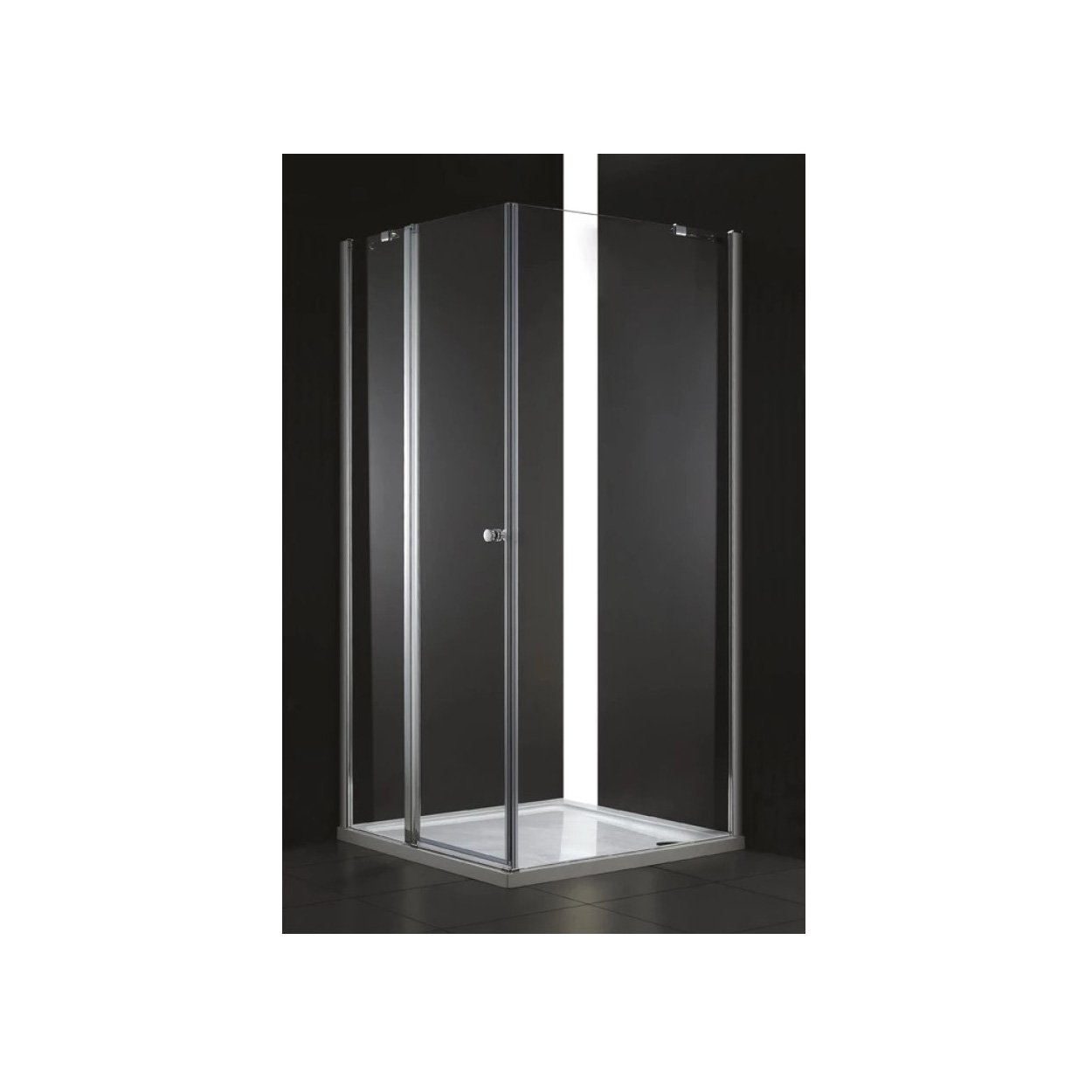 Душевой уголок Cezares (Цезарис) ELENA-W-A-12-90-P-Cr-L цвет профиля хром, стекло матовое 6 мм 90х195х90 см