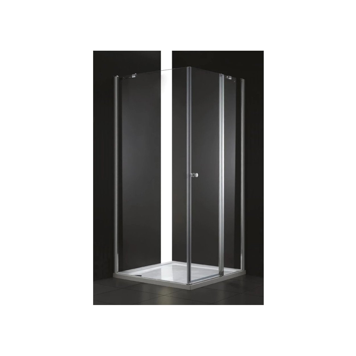 Душевой уголок Cezares (Цезарис) ELENA-W-A-12-90-P-Cr-R цвет профиля хром, стекло матовое 6 мм 90х195х90 см