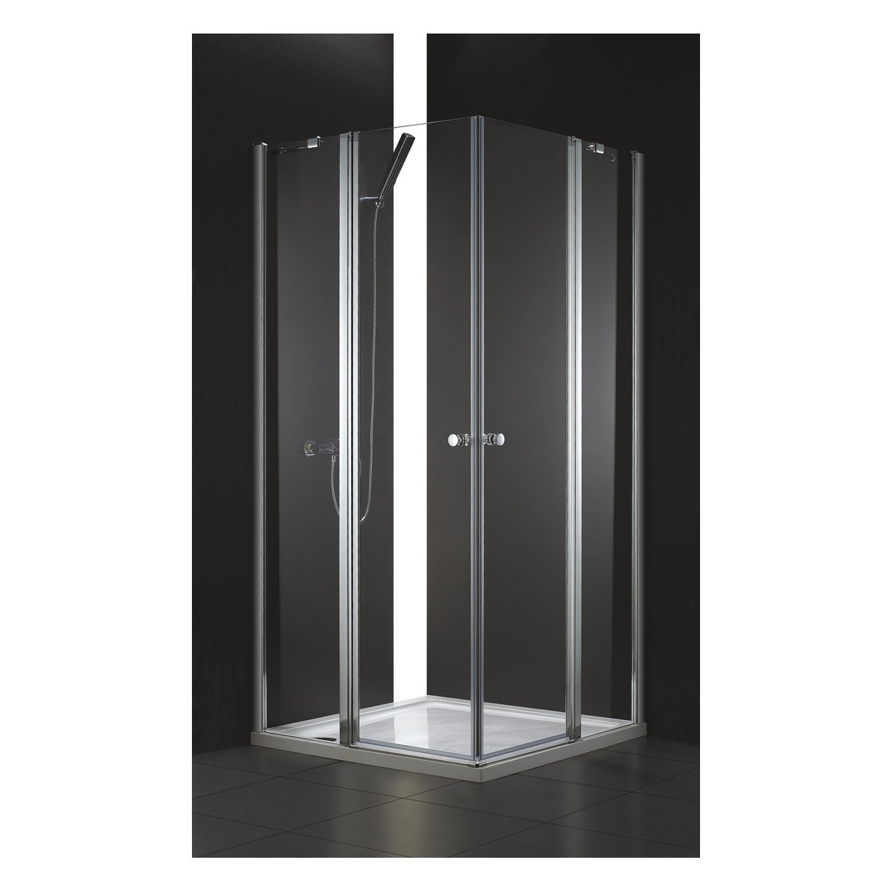 Душевой уголок Cezares (Цезарис) ELENA-W-A-22-120-P-Cr цвет профиля хром, стекло матовое 6 мм 120х195х120 см