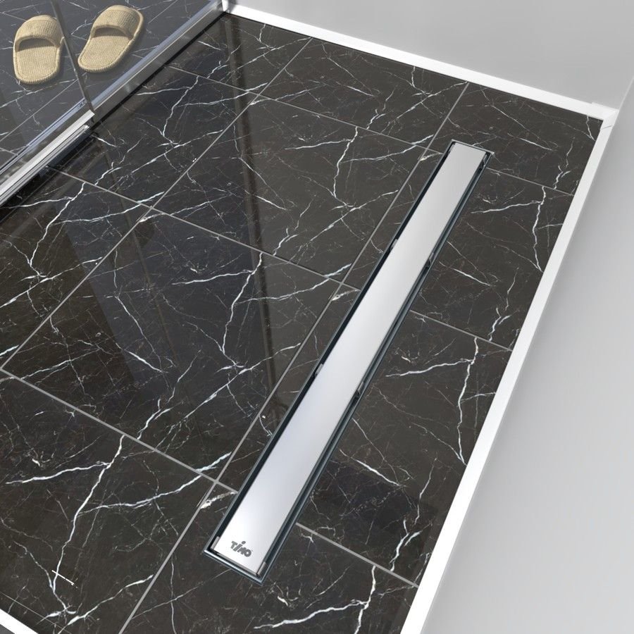 Душевой лоток Timo (Тимо) Drain Protect 900 DP20900-PG20900 с панелью PG20 под плитку, Сатин