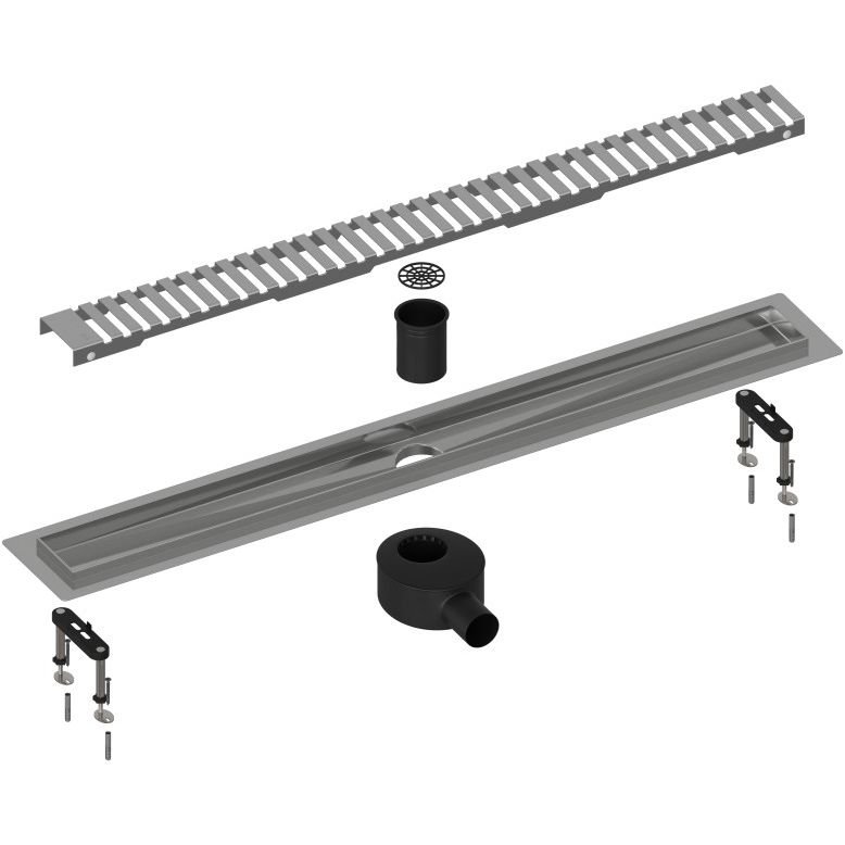 Душевой лоток Timo (Тимо) Drain System 700 DS230107/01 с вставкой lines, Сатин