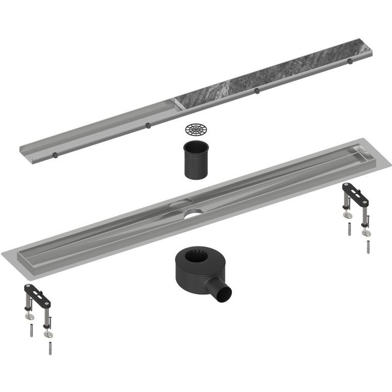 Душевой лоток Timo (Тимо) Drain System 800 DS230208/01 с панелью plate, Сатин