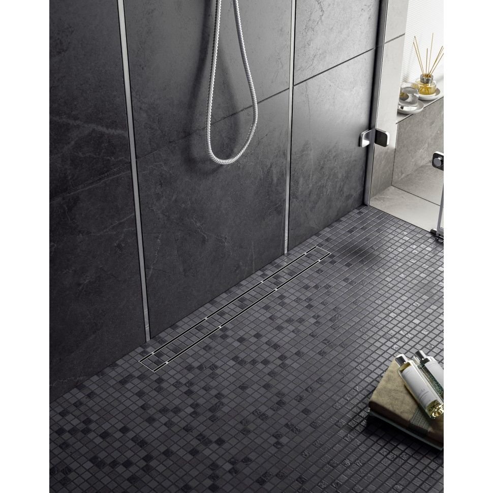 Душевой лоток Timo (Тимо) Drain System 800 DS230208/01 с панелью plate, Сатин