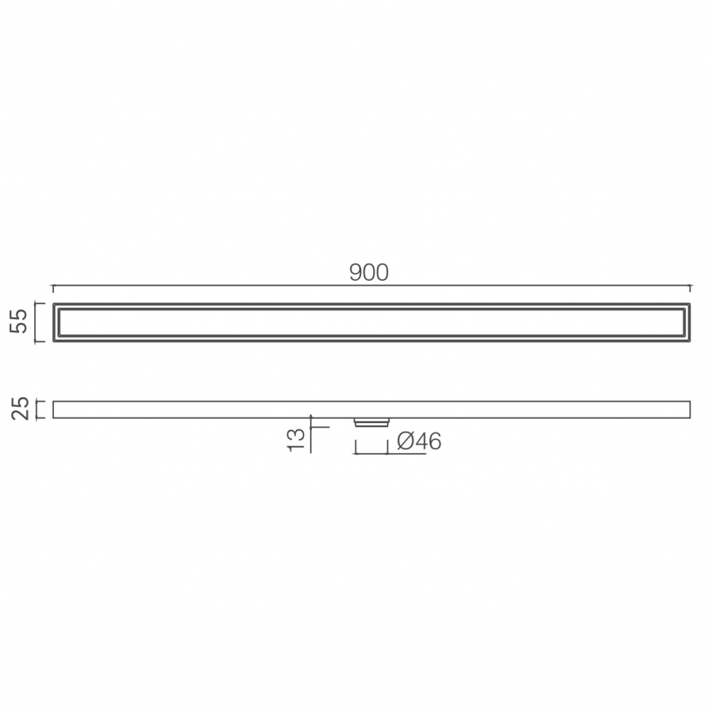 Душевой лоток Abber (Аббер) AE796900NG никель
