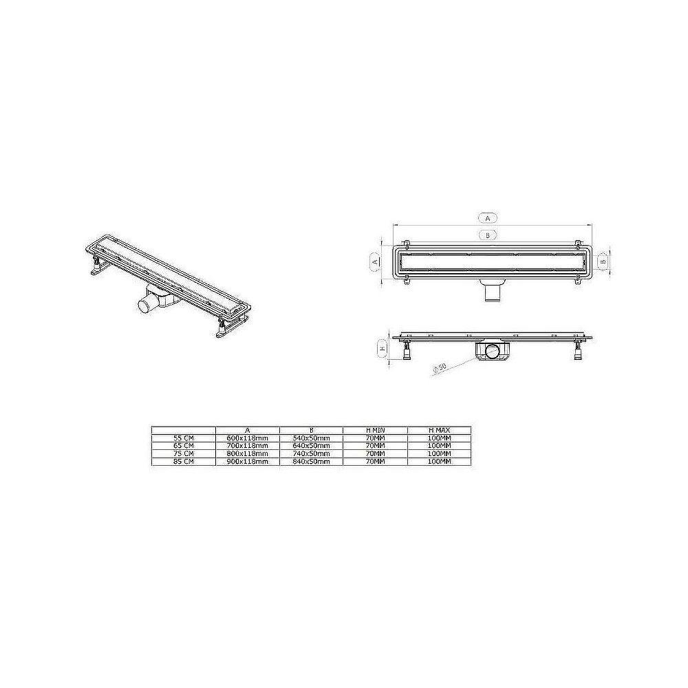 Душевой трап Allen Brau Infinity 90 см 9.50006.SS, хром
