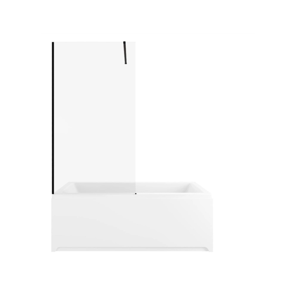 Шторка на ванну Allen Brau Infinity 80x160 см 3.21063.BBA, стекло прозрачное, профиль черный