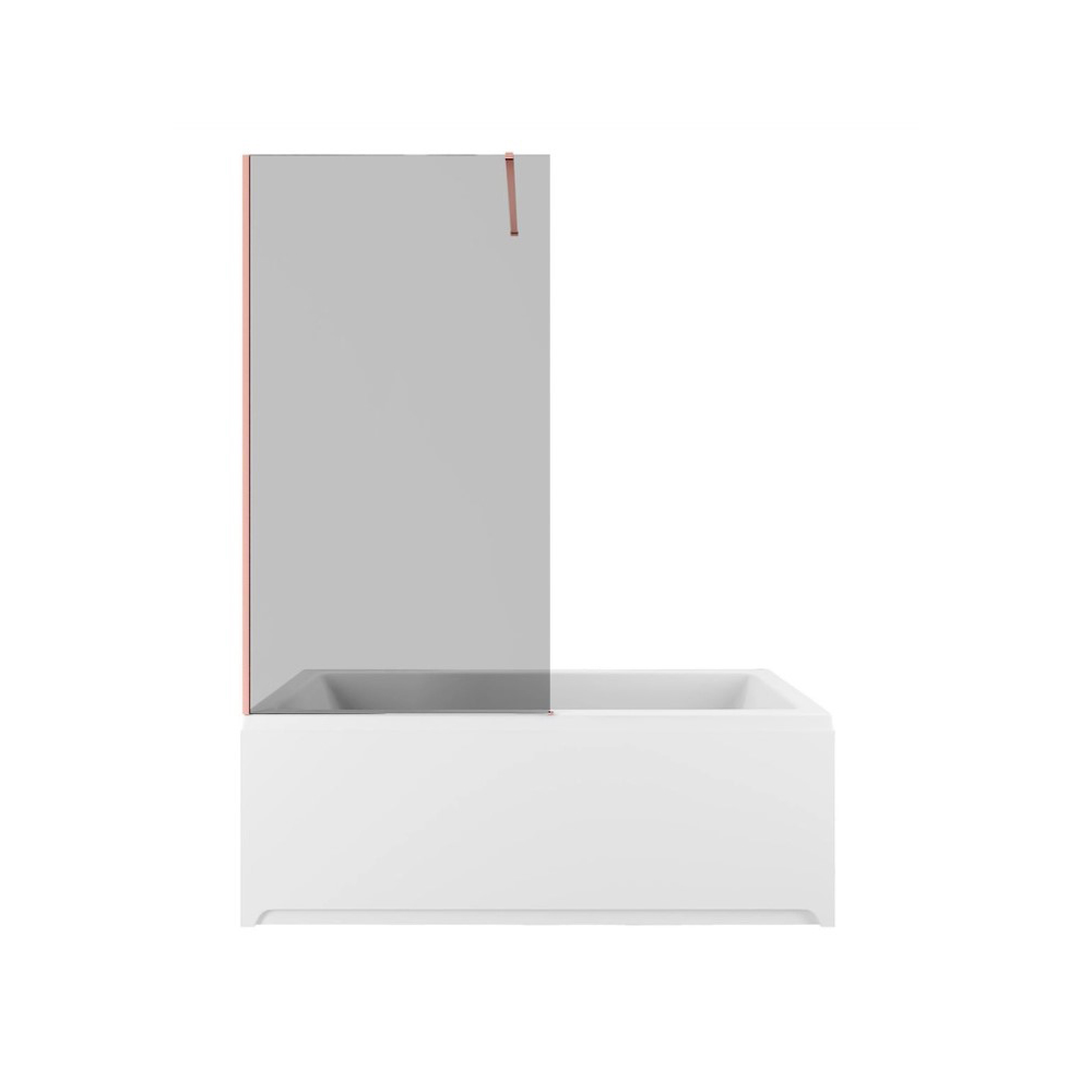 Шторка на ванну Allen Brau Infinity 80x160 см 3.21066.60.T, стекло тонированное, профиль медь брашированная