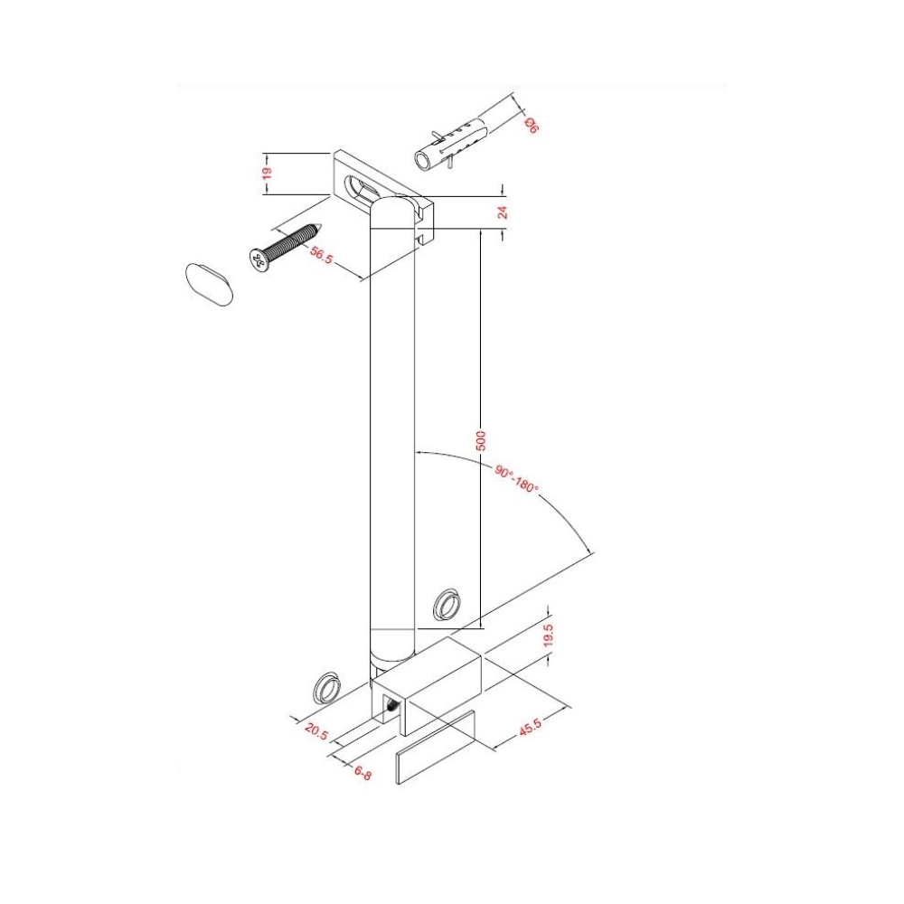 Держатель стекла Allen Brau Priority 3.31103.BBA, черный брашированный