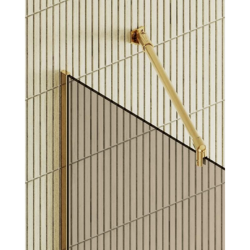 Душевая перегородка Maybahglass (Майбахгласс) в узком профиле 1950х890 мм, Стекло 8 мм Бронза MGD-691-3у