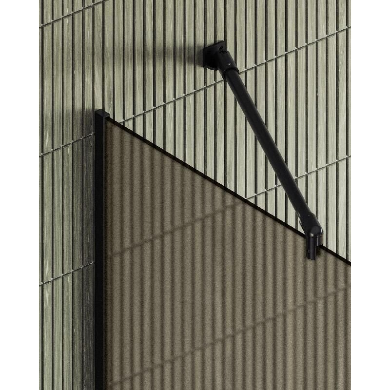 Душевая перегородка Maybahglass (Майбахгласс) в узком профиле 1950х890 мм, Стекло 8 мм Бронза матовая MGD-692-6у