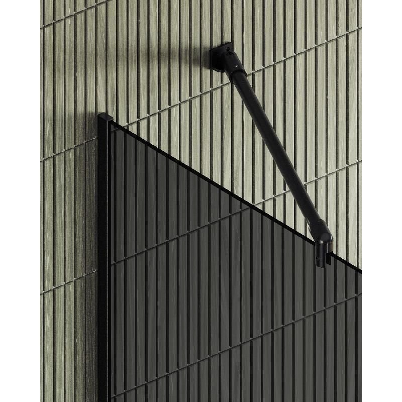 Душевая перегородка Maybahglass (Майбахгласс) в узком профиле 1950х890 мм, Стекло 8 мм Графит MGD-693-6у