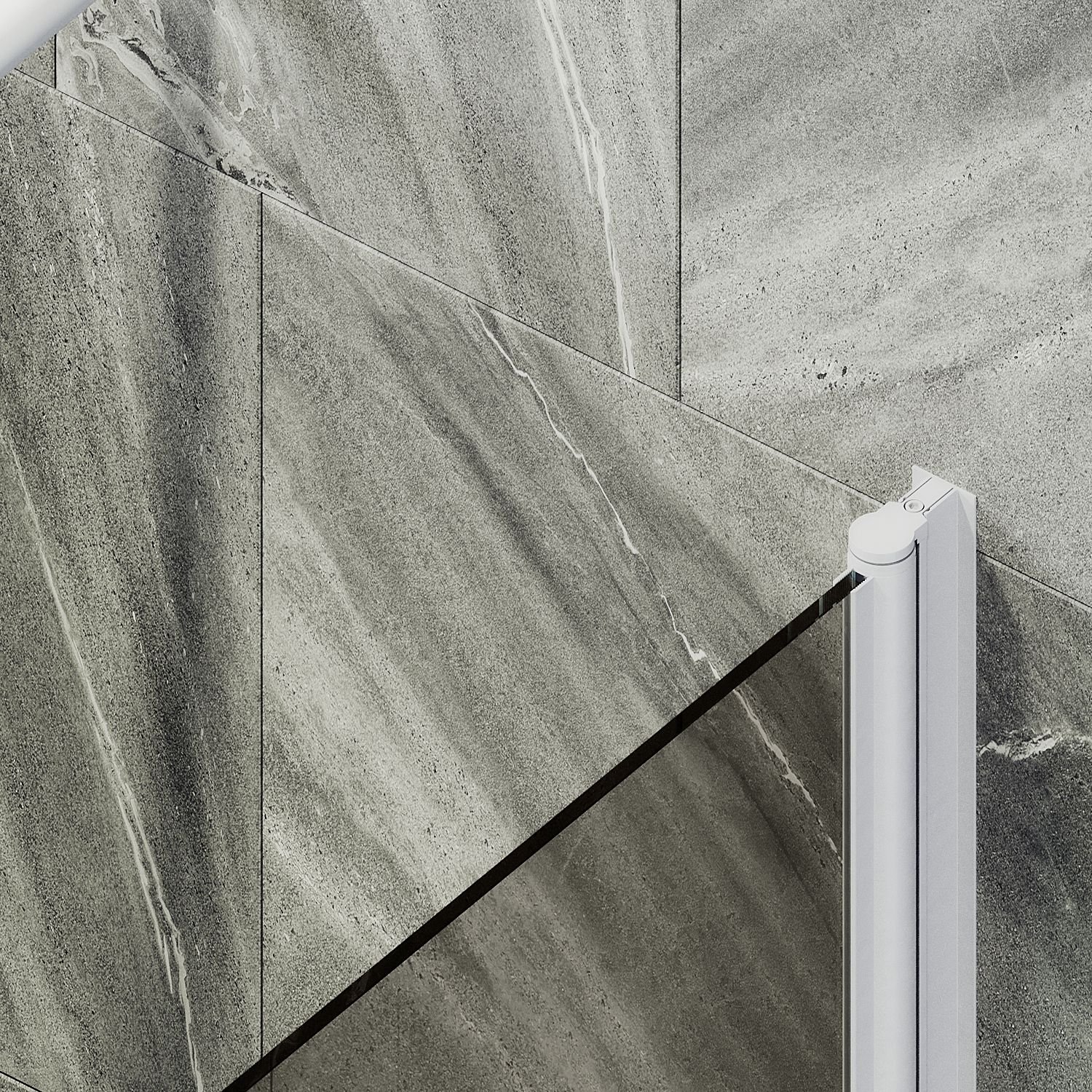 Шторка для ванны Maybahglass (Майбахгласс) поворотная на монопетле 1400х400 мм, стекло Бронза , профиль Белый MGV-601-1