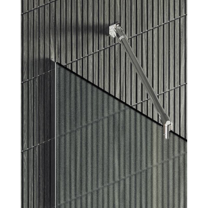 Душевая перегородка Maybahglass (Майбахгласс) в узком профиле 1950х890 мм, Стекло 8 мм Сатин MGD-690-5у