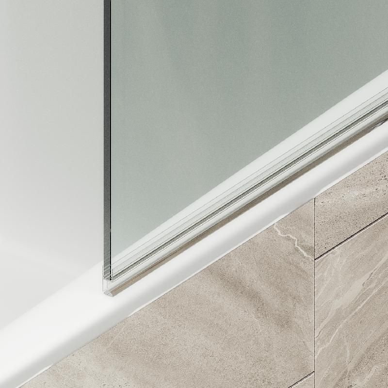 Шторка для ванны Maybahglass (Майбахгласс) поворотная на монопетле 1400х800 мм, стекло Бесцветное , профиль Бронза MGV-600-2