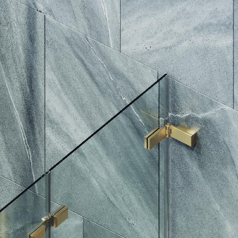 Шторка для ванны Maybahglass (Майбахгласс) складная 2 секции 1400х515 мм, Стекло 6 мм Бесцветное MGV-572-3