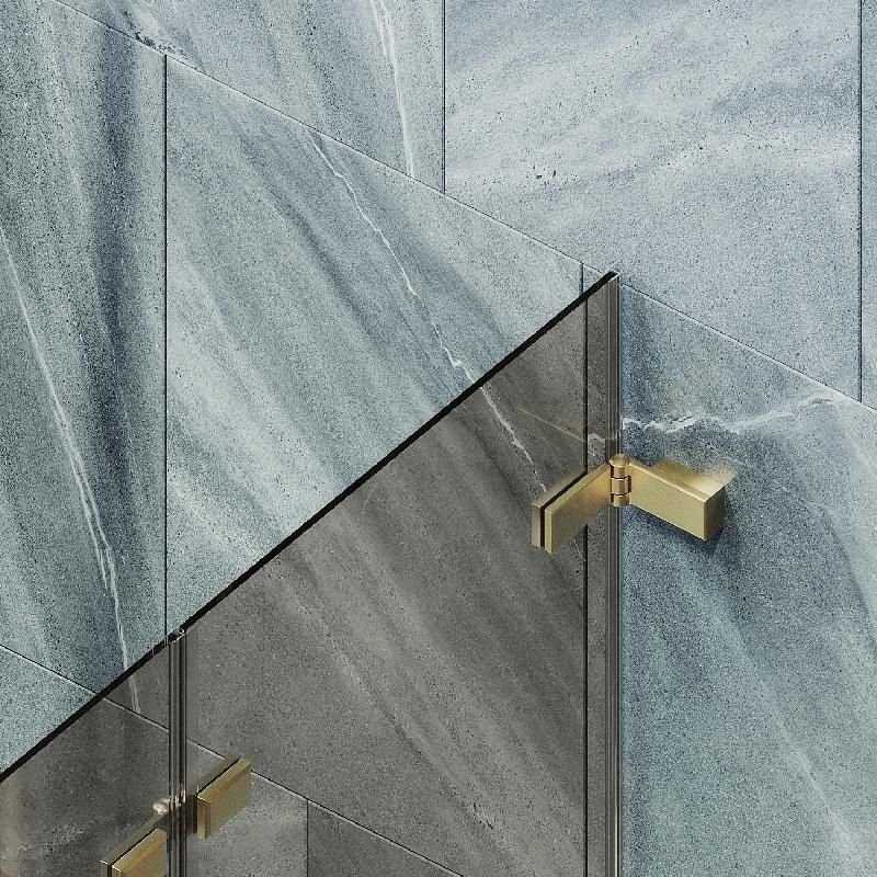 Шторка для ванны Maybahglass (Майбахгласс) складная 2 секции 1400х515 мм, Стекло 6 мм Бронза MGV-573-3