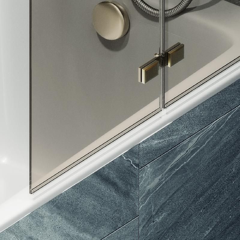 Шторка для ванны Maybahglass (Майбахгласс) складная 2 секции 1400х515 мм, Стекло 6 мм Бронза MGV-573-3