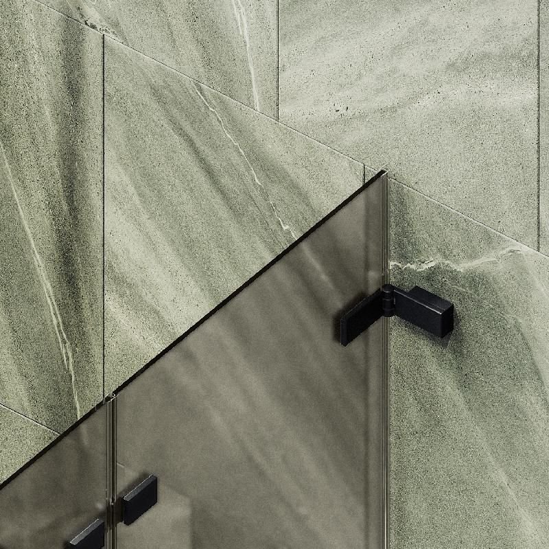 Шторка для ванны Maybahglass (Майбахгласс) складная 2 секции 1400х515 мм, Стекло 6 мм Бронза матовая MGV-575-6