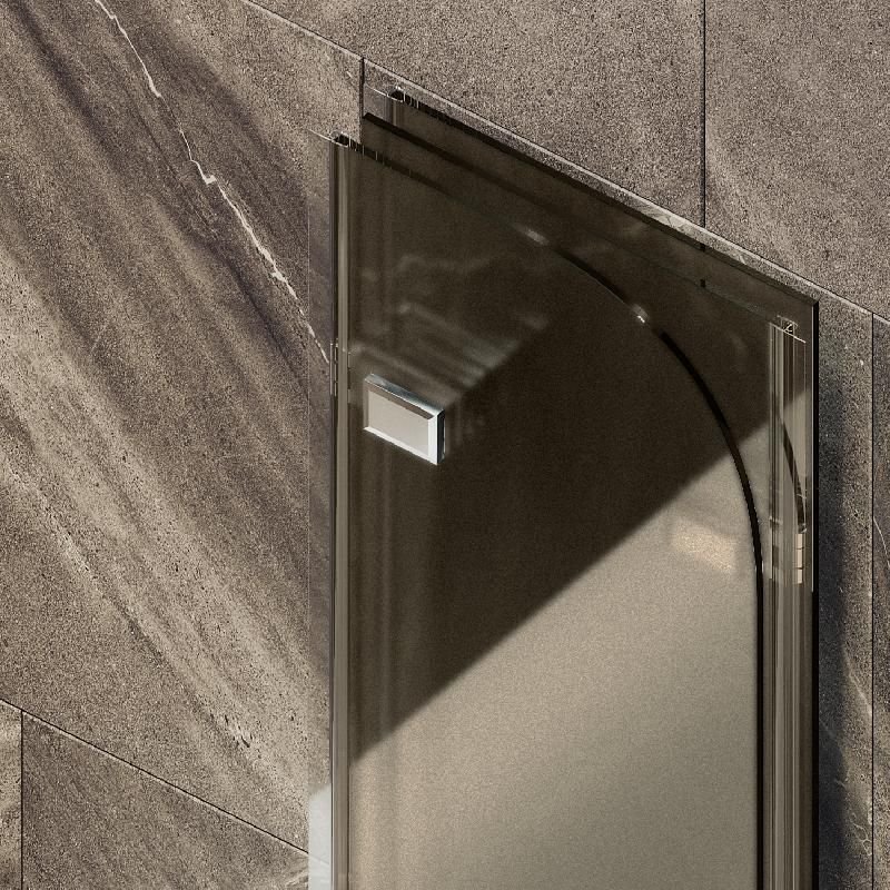 Шторка для ванны Maybahglass (Майбахгласс) складная 3 секции 1400х750 мм, Стекло 6 мм Бронза матовая MGV-579-4