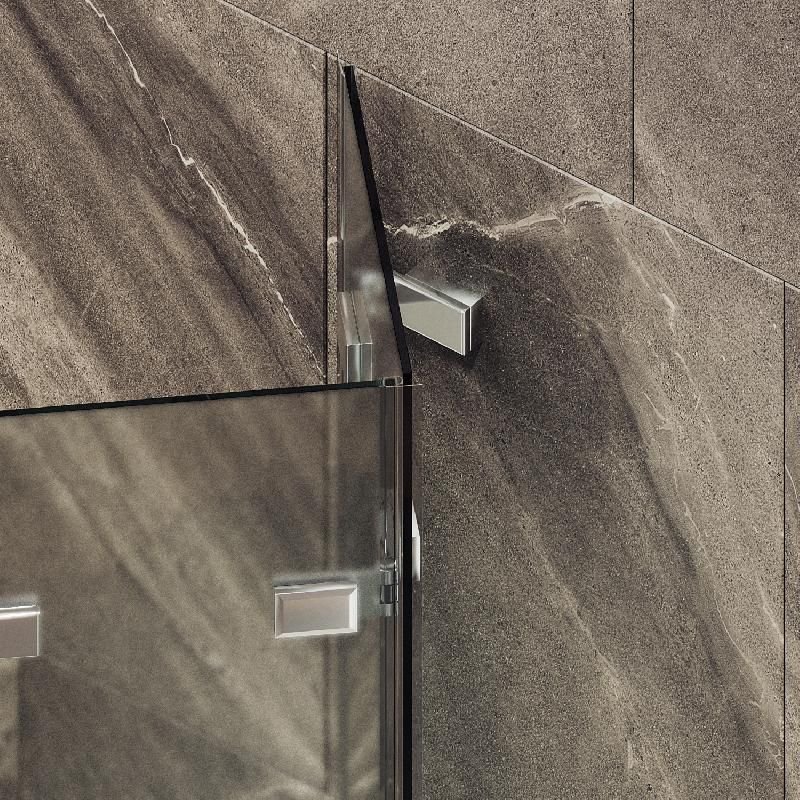 Шторка для ванны Maybahglass (Майбахгласс) складная 4 секции 1400х980 мм, Стекло 6 мм Сатин MGV-587-4