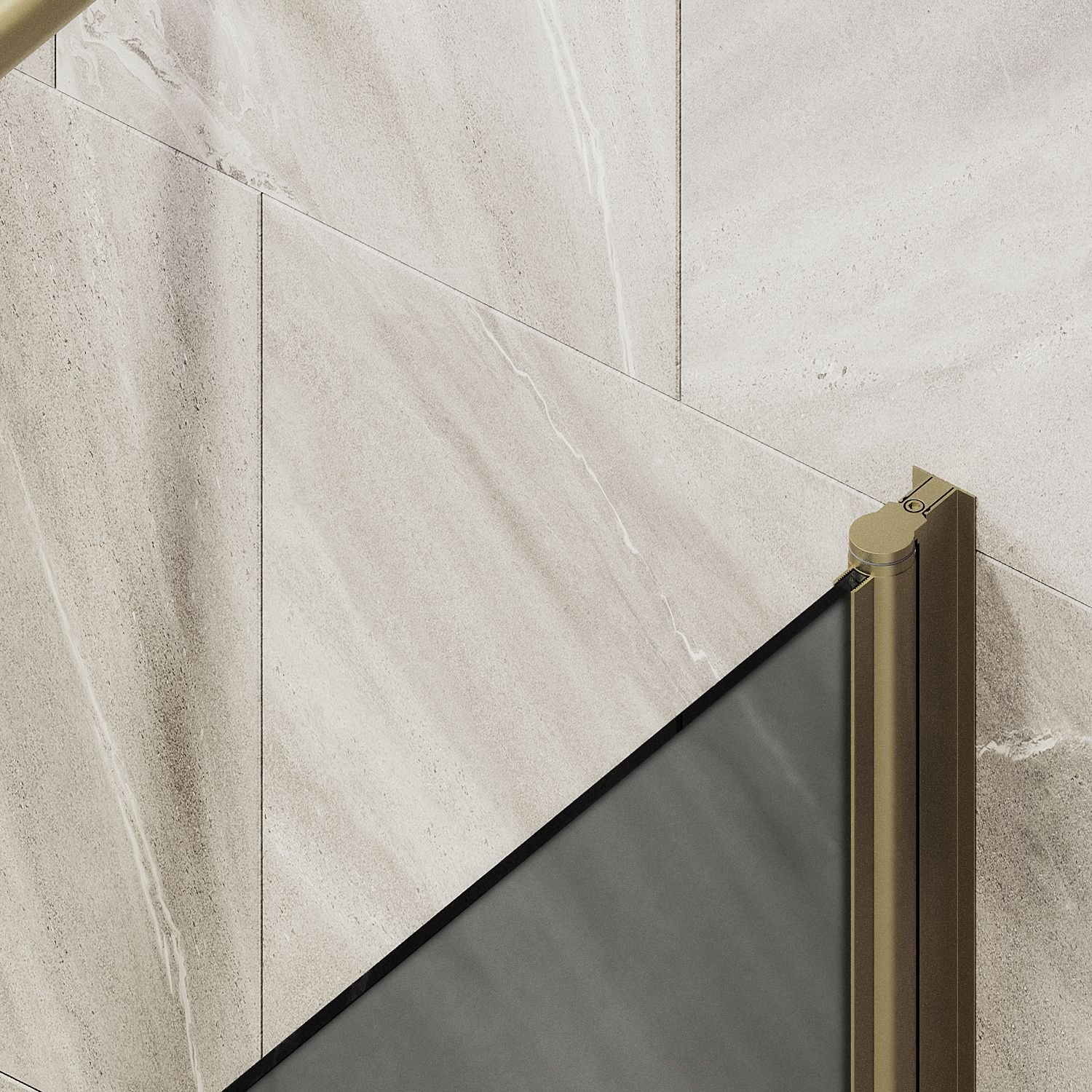 Шторка душевая Maybahglass (Майбахгласс) поворотная на монопетле 1400х800 мм, стекло 6 мм Графит матовый +Полотенцедержатель MGV-792-2