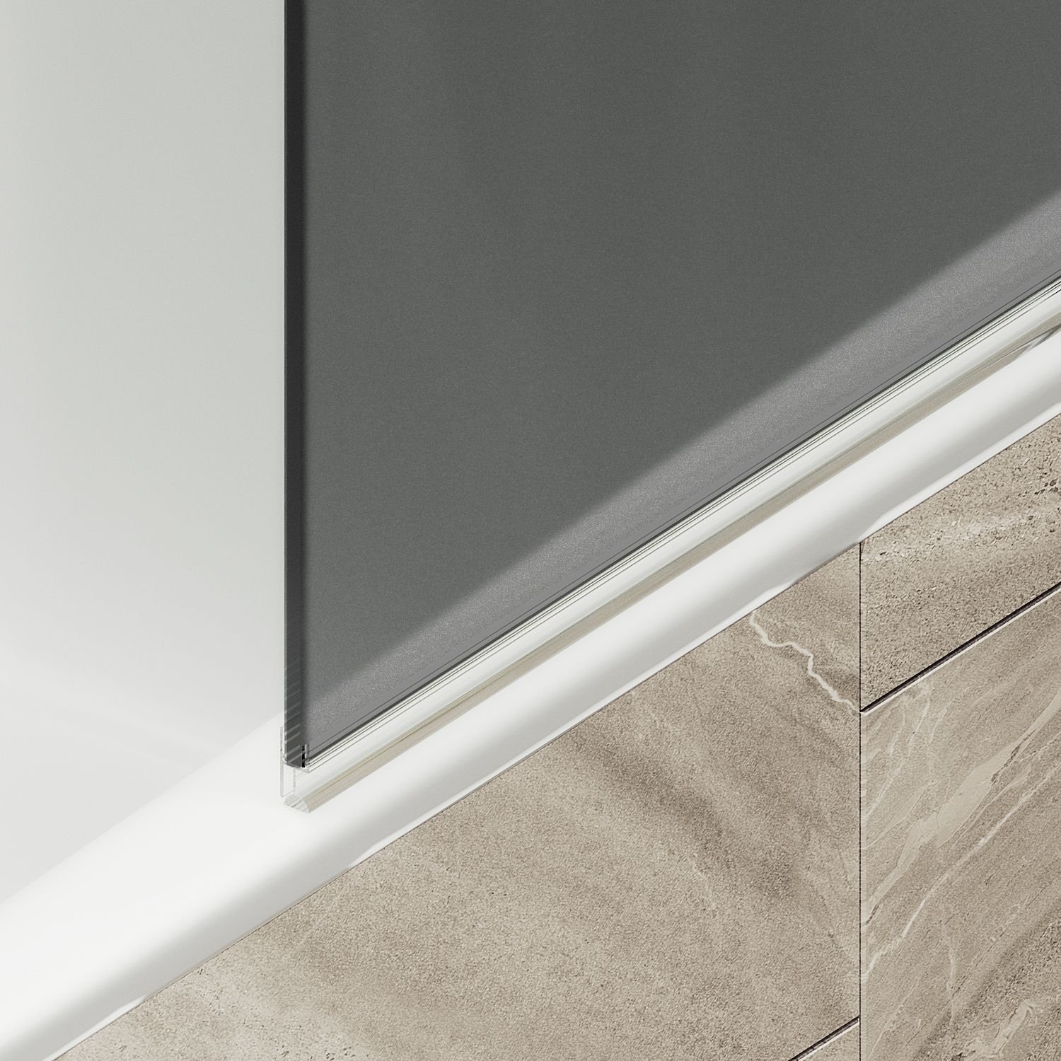 Шторка душевая Maybahglass (Майбахгласс) поворотная на монопетле 1400х800 мм, стекло 6 мм Графит матовый +Полотенцедержатель MGV-792-2