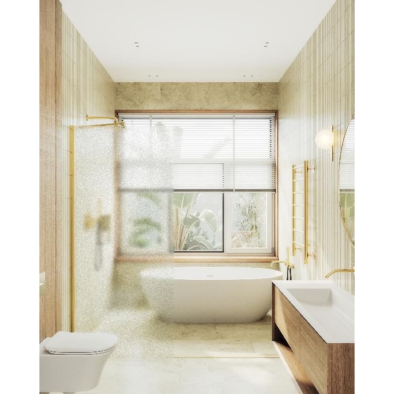 Душевая перегородка Maybahglass (Майбахгласс) в широком профиле 1950х790 мм, Стекло 8 мм Сатин MGD-700-3ш