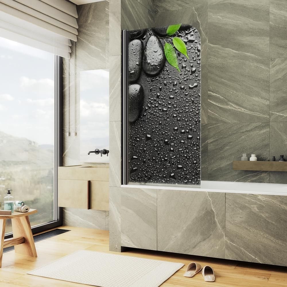 Шторка душевая Maybahglass (Майбахгласс) поворотная ФП006 1400х800 мм, стекло 6 мм MGV-930-ФП006-6