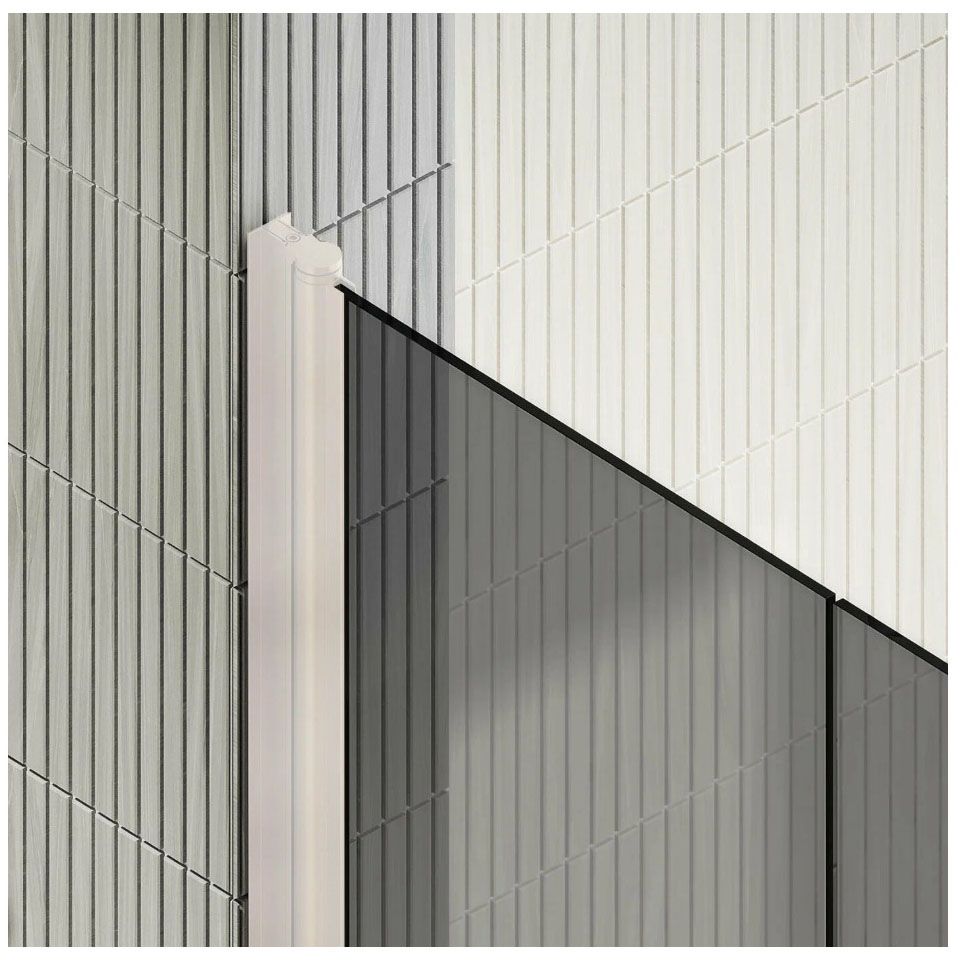 Душевая дверь двустворчатая на монопетлях Maybahglass (Майбахгласс) 1980х800 мм, стекло 6 мм Графит MGD-431-1