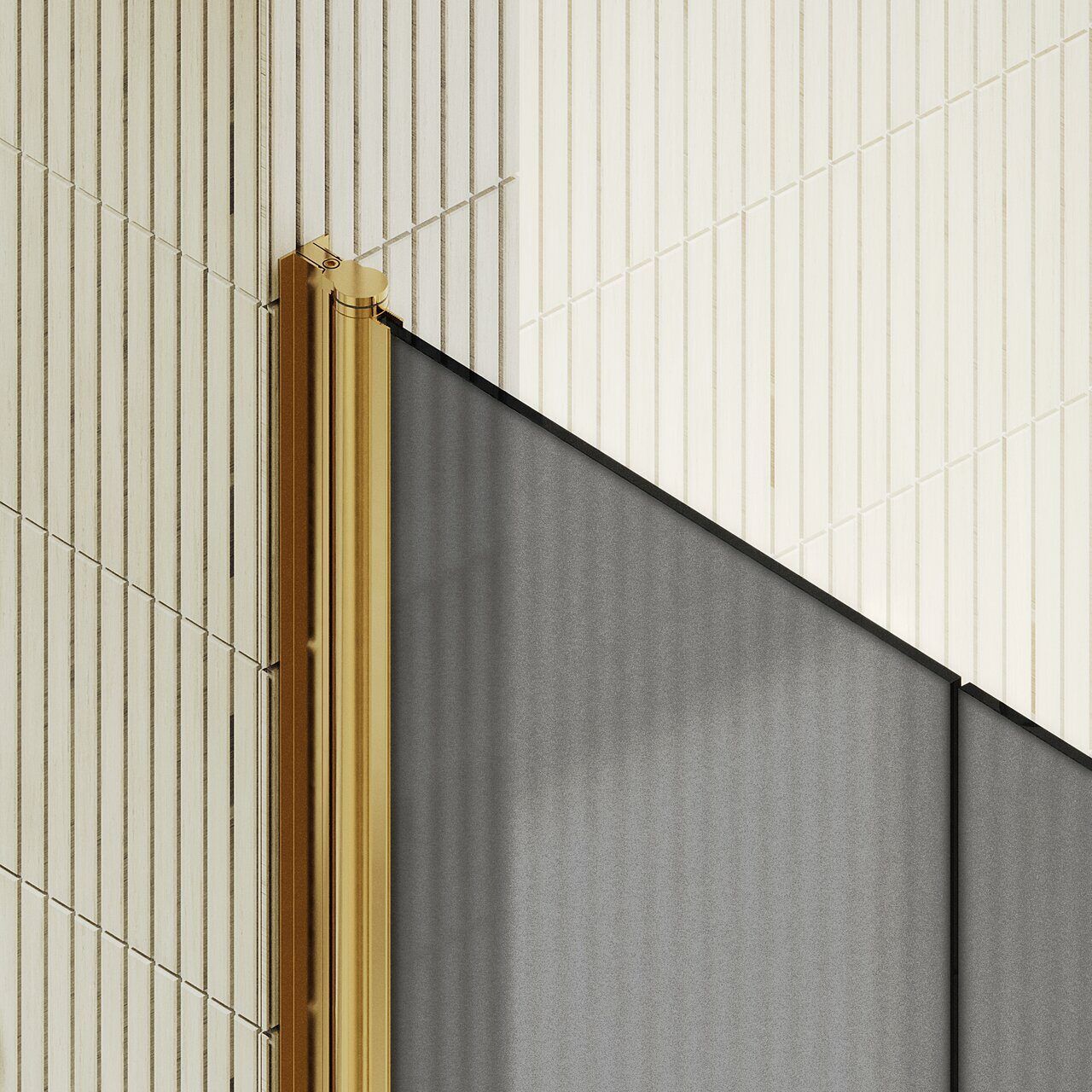 Душевая дверь двустворчатая на монопетлях Maybahglass (Майбахгласс) 1980х890 мм, стекло 6 мм Графит матовый MGD-440-3