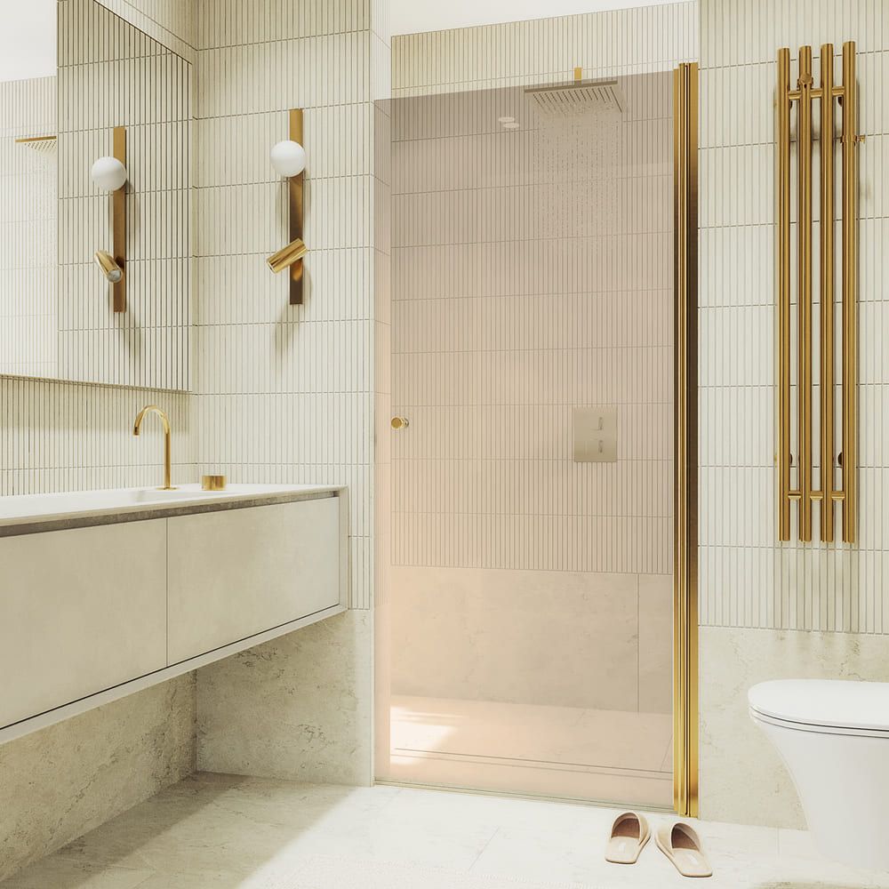 Душевая дверь на монопетле Maybahglass (Майбахгласс) 1980х600 мм, стекло 6 мм Бронза MGD-798-3