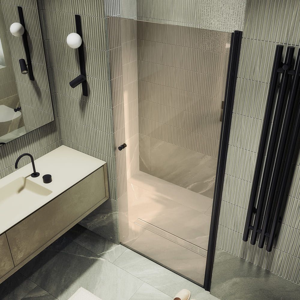 Душевая дверь на монопетле Maybahglass (Майбахгласс) 1980х600 мм, стекло 6 мм Бронза MGD-798-6