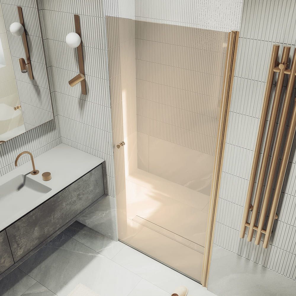 Душевая дверь на монопетле Maybahglass (Майбахгласс) 1980х600 мм, стекло 6 мм Бронза MGD-798-2