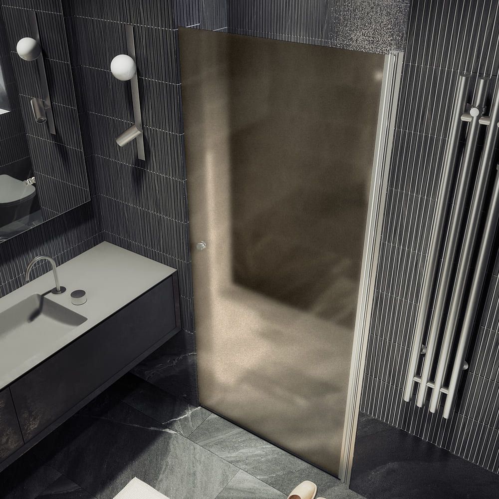 Душевая дверь на монопетле Maybahglass (Майбахгласс) 1980х600 мм, стекло 6 мм Бронза матовая MGD-799-5