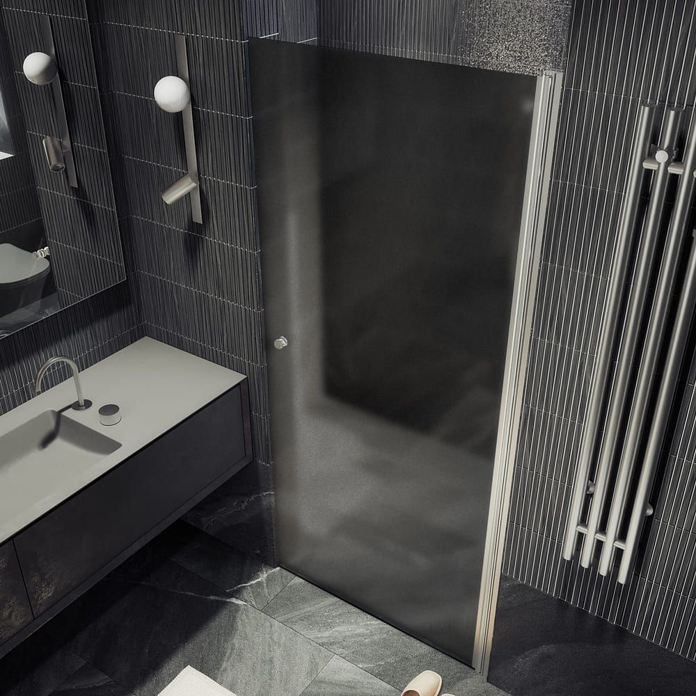 Душевая дверь на монопетле Maybahglass (Майбахгласс) 1980х600 мм, стекло 6 мм Графит матовый MGD-801-5