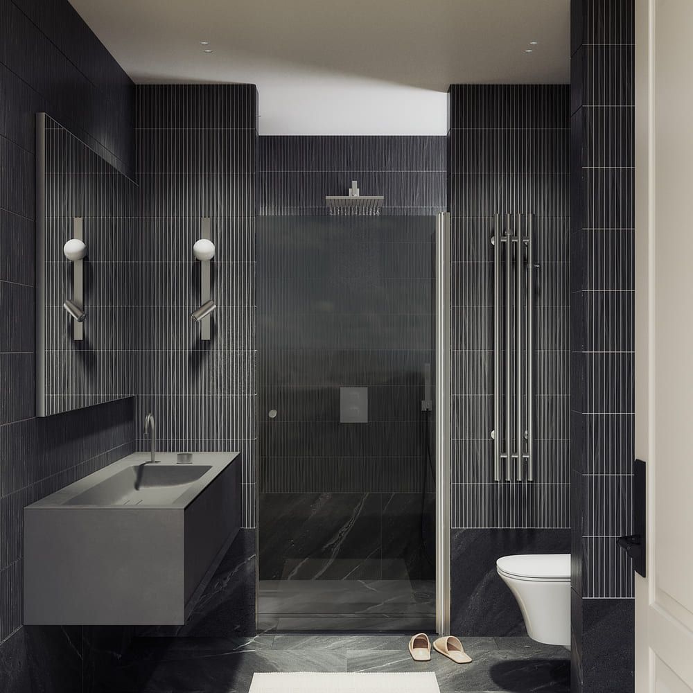 Душевая дверь на монопетле Maybahglass (Майбахгласс) 1980х600 мм, стекло 6 мм Графит матовый MGD-801-5