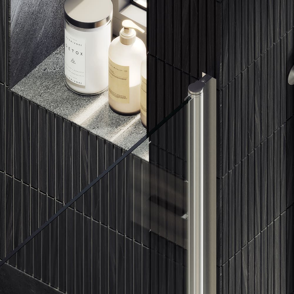 Душевая дверь на монопетле Maybahglass (Майбахгласс) 1980х600 мм, стекло 8 мм Бесцветное MGD-446-5