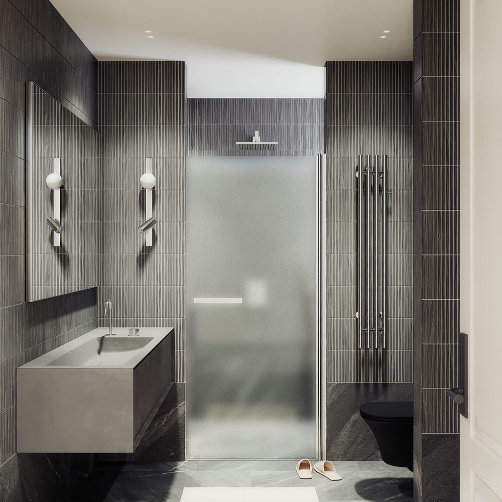 Душевая дверь на монопетле Maybahglass (Майбахгласс) 1980х600 мм, стекло 8 мм Сатин MGD-453-5