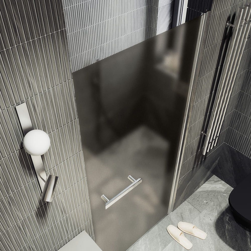 Душевая дверь на монопетле Maybahglass (Майбахгласс) 1980х800 мм, стекло 8 мм Бронза матовая MGD-455-5