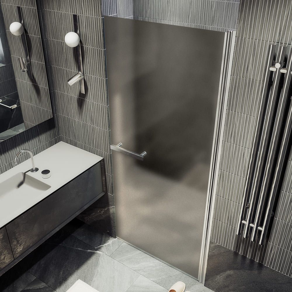 Душевая дверь на монопетле Maybahglass (Майбахгласс) 1980х800 мм, стекло 8 мм Бронза матовая MGD-455-5