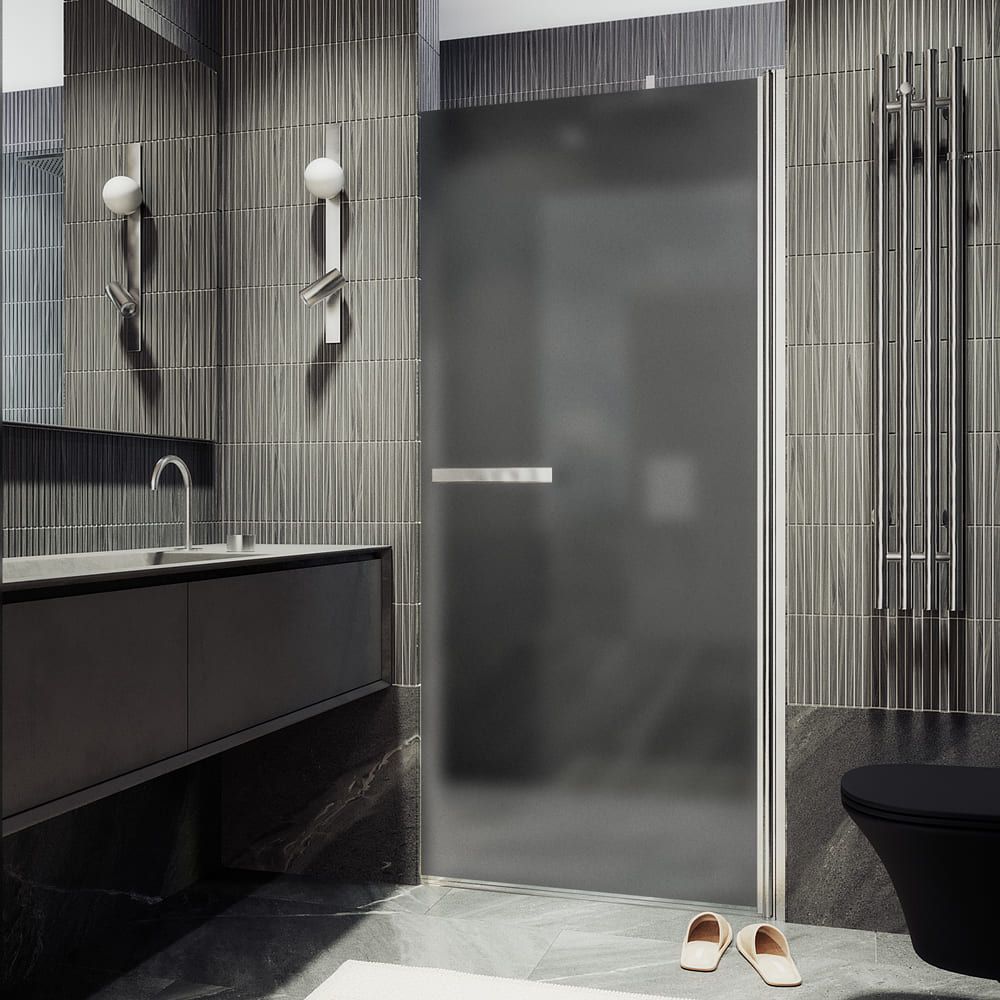 Душевая дверь на монопетле Maybahglass (Майбахгласс) 1980х900 мм, стекло 8 мм Графит матовый MGD-462-5