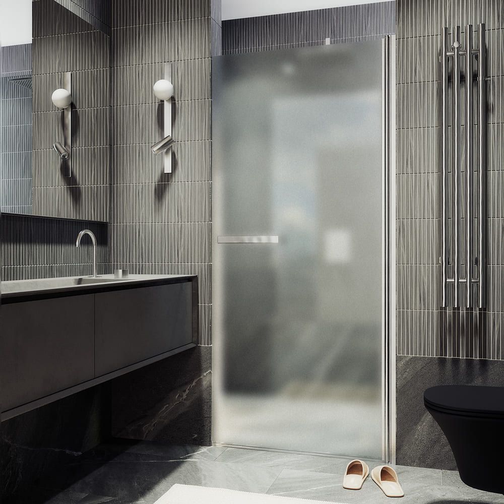 Душевая дверь на монопетле Maybahglass (Майбахгласс) 1980х900 мм, стекло 8 мм Сатин MGD-463-5